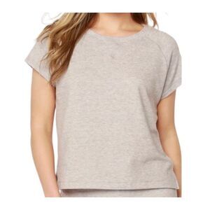 Revolve Bobi Los Angeles Split Hem Regan Top in Tan Size M